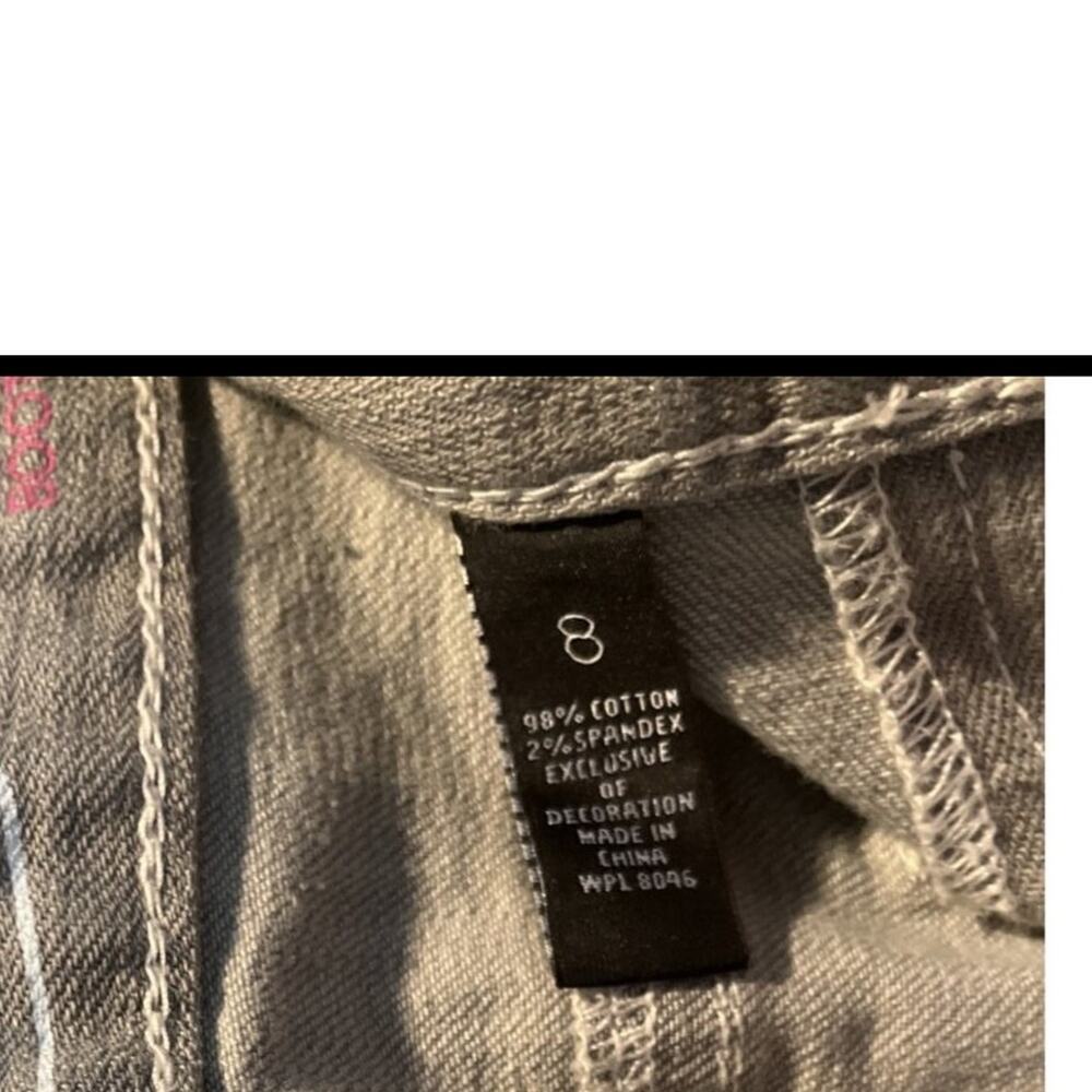 INC International Concepts Jeans Womens Size 8 Gray Regular Fit Bootleg Mid - Picture 8 of 9
